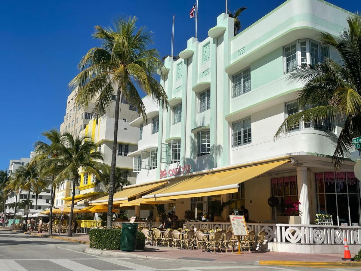 Beachfront Apt In Carlyle Hotel On Ocean Drive Miami Beach Bagian luar foto